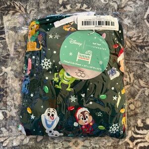 Little Sleepies Disney Christmas Parade standard crib sheet